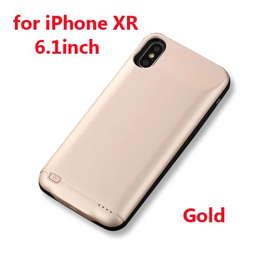 XR Gold Чехол для зарядного устройства для iPhone 6, 6s, 7, 8 Plus, 3000 мАч/4000 мАч/5000 мАч, чехол для зарядного устройства для iPhone X, XR, Xs, чехол для зарядки аккумулятора - Цвет: XR Gold