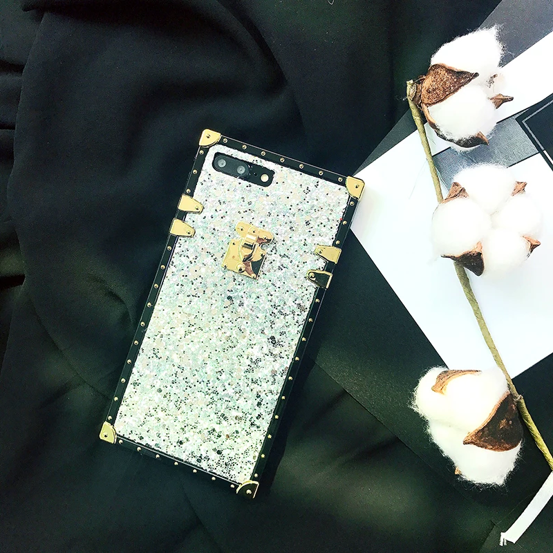 Selfan женский модный роскошный брендовый блестящий чехол для iPhone 6 s 7 8 Plus XS XR XSMAX