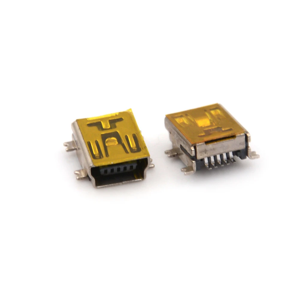 Высокое качество 10 шт мини USB 5pin гнездовой разъем для задней зарядки мобильного