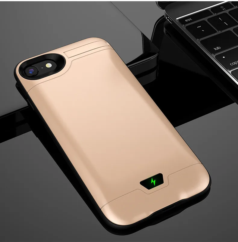 5000/8000 мАч запасной внешний аккумулятор чехол для iPhone 6 6S 7 8 Plus тонкий ультра тонкий чехол для зарядки чехол для зарядного устройства