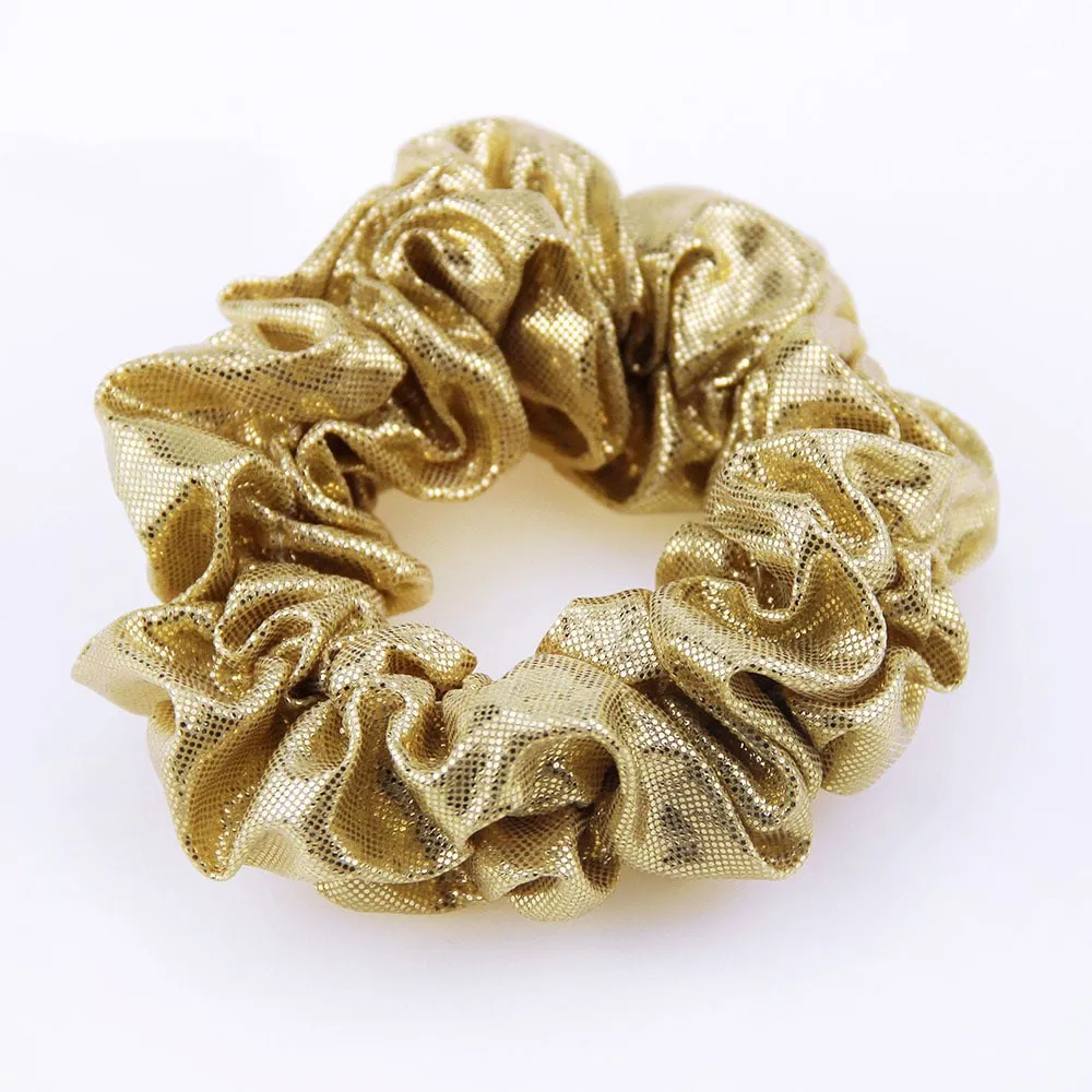 Блестящие простые женские резинки для волос эластичные чистый цвет спортивные