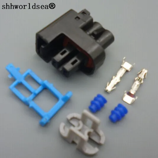 

Shhworldsea 1/2/5/10/100set Female Male 2 Pin for EV6 Injector Auto Connector Automotive Plug
