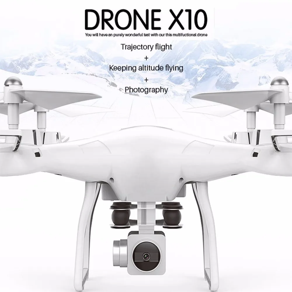 X10 2 4 ГГц беспилотный Дрон с HD камерой FPV Безголовый режим RC пульт дистанционного