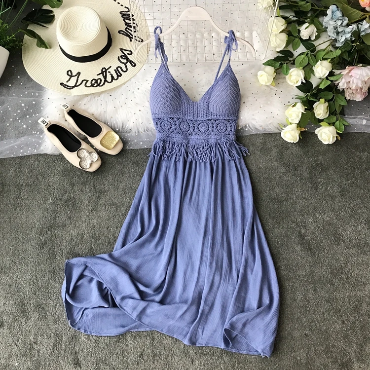 2019 новые модные женские платья летнее платье с высокой талией v образным вырезом