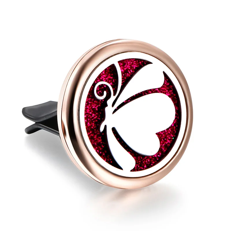 Остров Бабочка узор из нержавеющей стали Съемный автомобиль эфирное масло колье