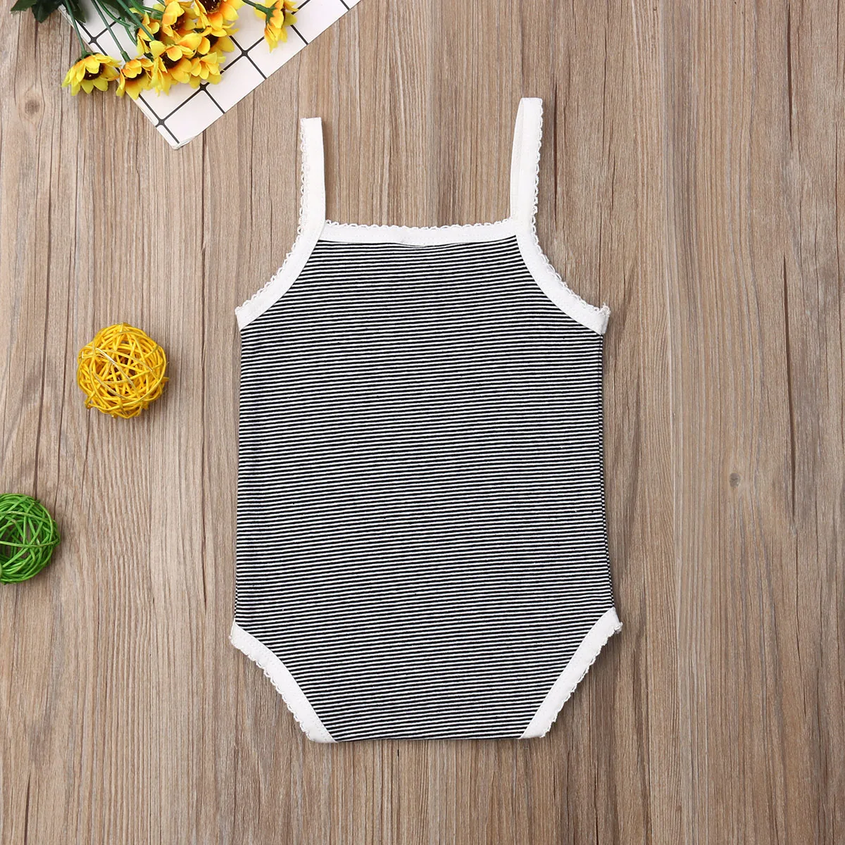 Милый Боди без рукавов с принтом для новорожденных девочек 3 шт. спортивный