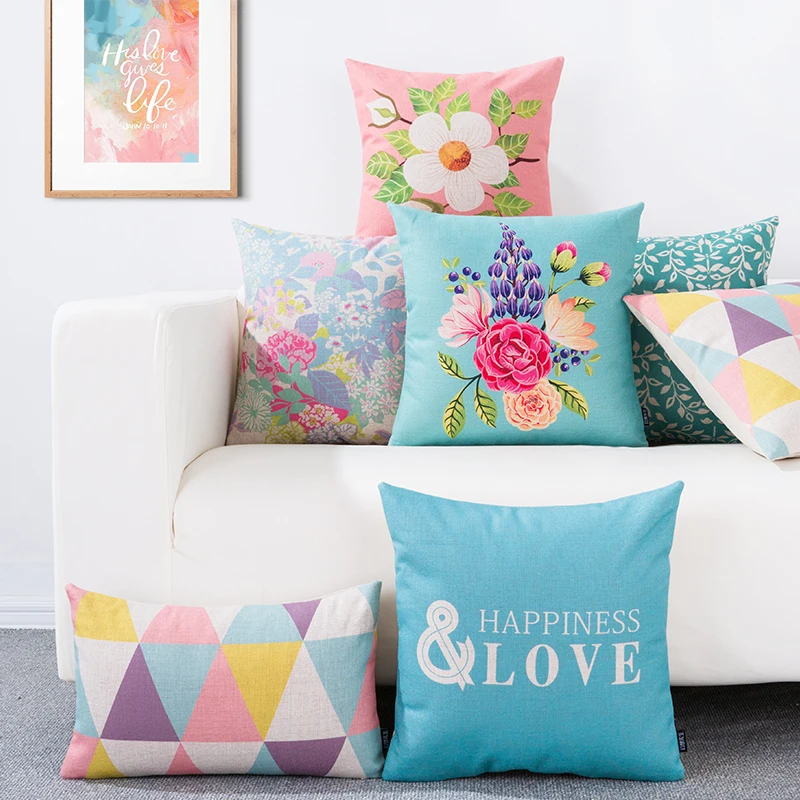 Decorative cushion cover/rural locations flowers cover/customized size sham | Дом и сад