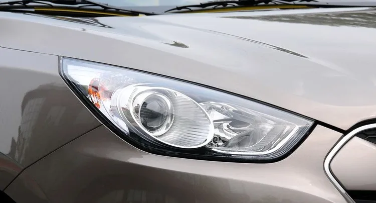 Для hyundai IX35 2009 2010 2011 2012 передние фары крышка лампы стекло прозрачный абажур фары оболочки маски