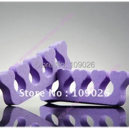 

50pcs Purple Color Feet Care Orthodontic Straightening Pad Toes Hammer Sub-toe Toe Separator Nail Art Tools