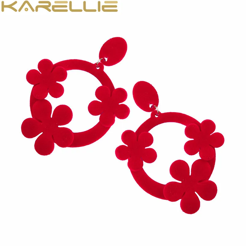 Karellie новые серьги цветок Богемный себе мотаться Висячие Для женщин оптовая