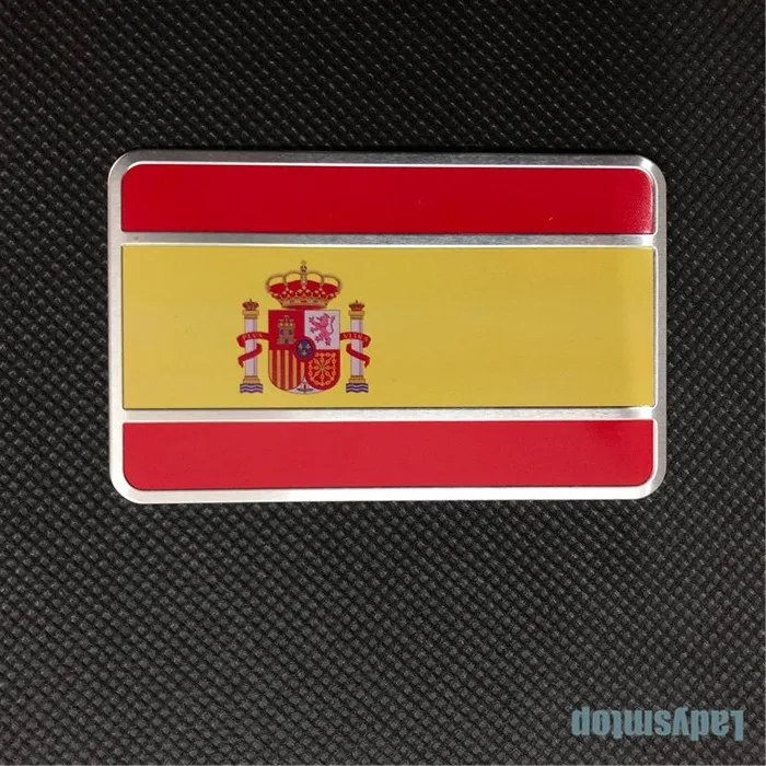 SPAIN 80x50m Ladysmtop автомобиль-Стайлинг Национальный флаг Стикеры для Citroen C1 C2 C3 C4 C4L C-Quatre C- triomphe Picasso5 Elysee серии DS - Название цвета: SPAIN 80x50m