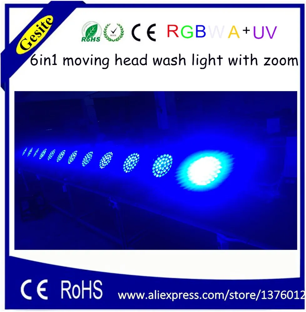2016 новый продукт 36*18 Вт led moving head zoom wash light RGBWY + UV 6in1 stage night club lighting|moving light|club lightnight