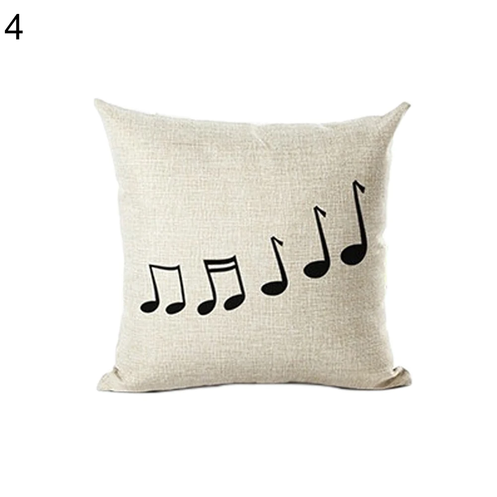 Новое креативное винтажное пианино музыка нота лен дышащая подушка чехол