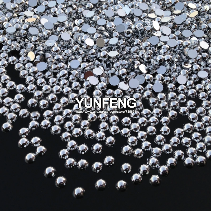 Распродажа Новое поступление полукруглые бусины с плоским основанием