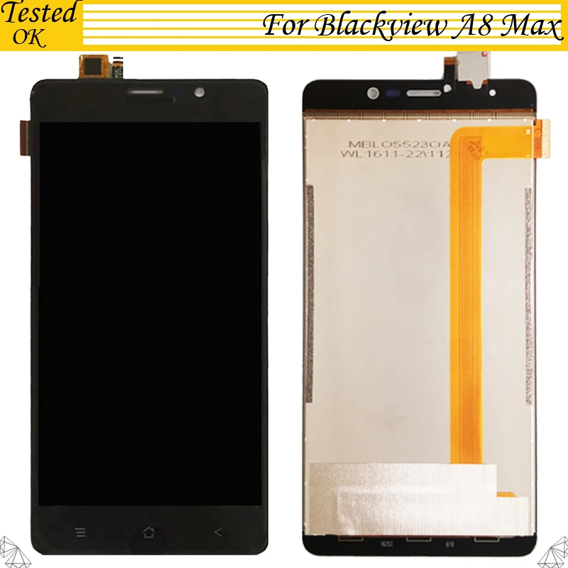 100% протестированный черный/белый для Blackview A8 Max ЖК дисплей + сенсорный экран