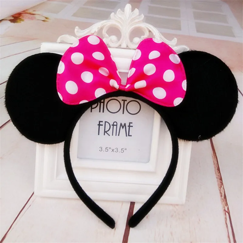 Милый мыши уши лук заставку лентой прекрасный день рождения сувениры Элегантный