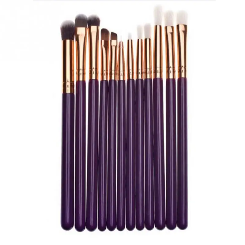 12 шт./лот Многофункциональный Макияж Кисти Набор теней для век набор кистей Фонд