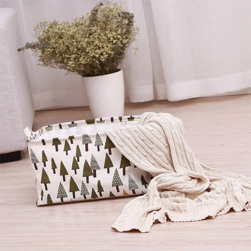 Настольный ящик для хранения Baffect льняной хлопковый Органайзер с геометрическим