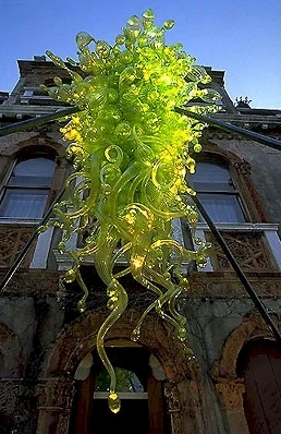 

Modern Large Hand Blown Glass Hanging Chandelier