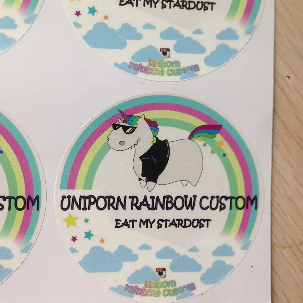 200 шт 5 см индивидуальный логотип компании прозрачный стикер этикетки