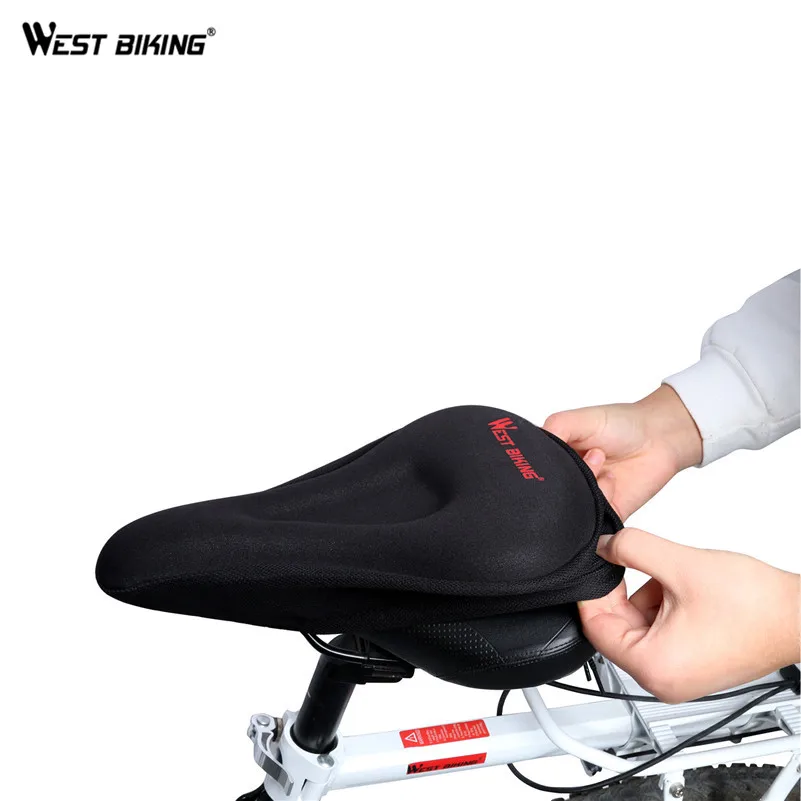 WEST BIKING чехол на сиденье велосипеда 3D силиконовый гелевый дышащий для езды