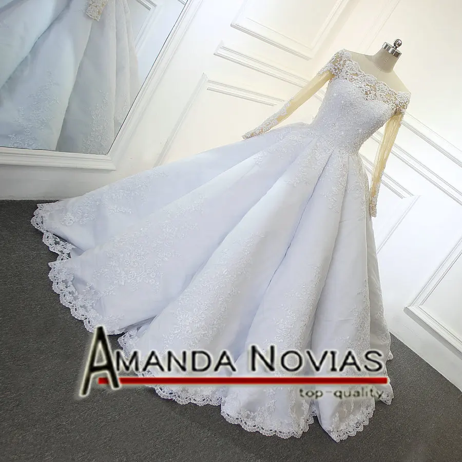 Свадебное платье с большими складками Amanda Novias роскошное для свадьбы 2019|luxury wedding