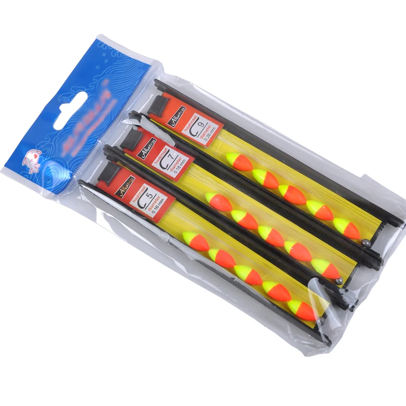 3 шт./лот семь поплавков для дрифта леска с крючком группа набор из пенопласта и