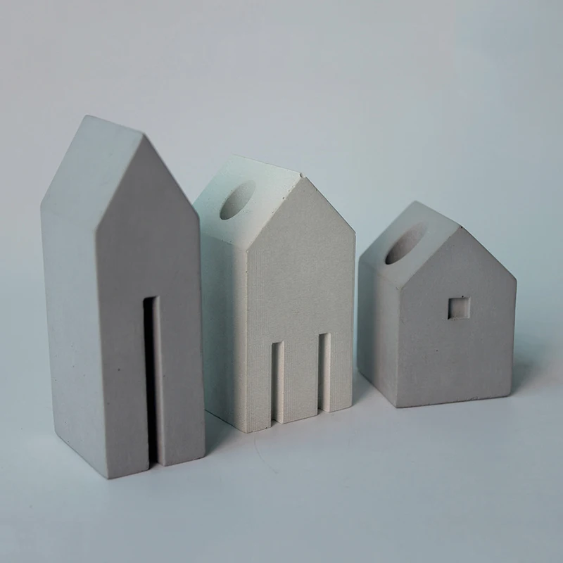 

Creative concrete pen holder silicone mold handmade cement stationery receive gift plaster home furnishings study book file mold