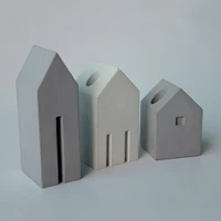 creative concrete pen holder silicone mold handmade cement stationery receive gift plaster home furnishings study book file mold