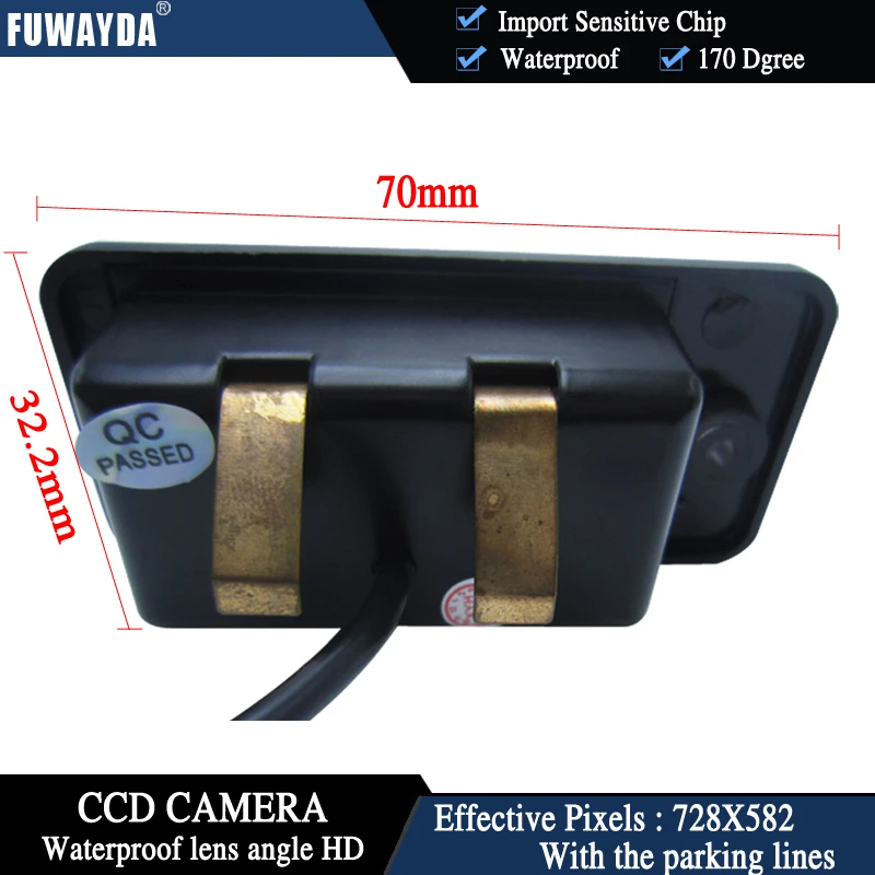 Беспроводная CCD-камера заднего вида FUWAYDA для AUDI A3 S3 A4 S4 A6 A6L S6 A8 S8 RS4 RS6 Q7 + 4 3-дюймовый