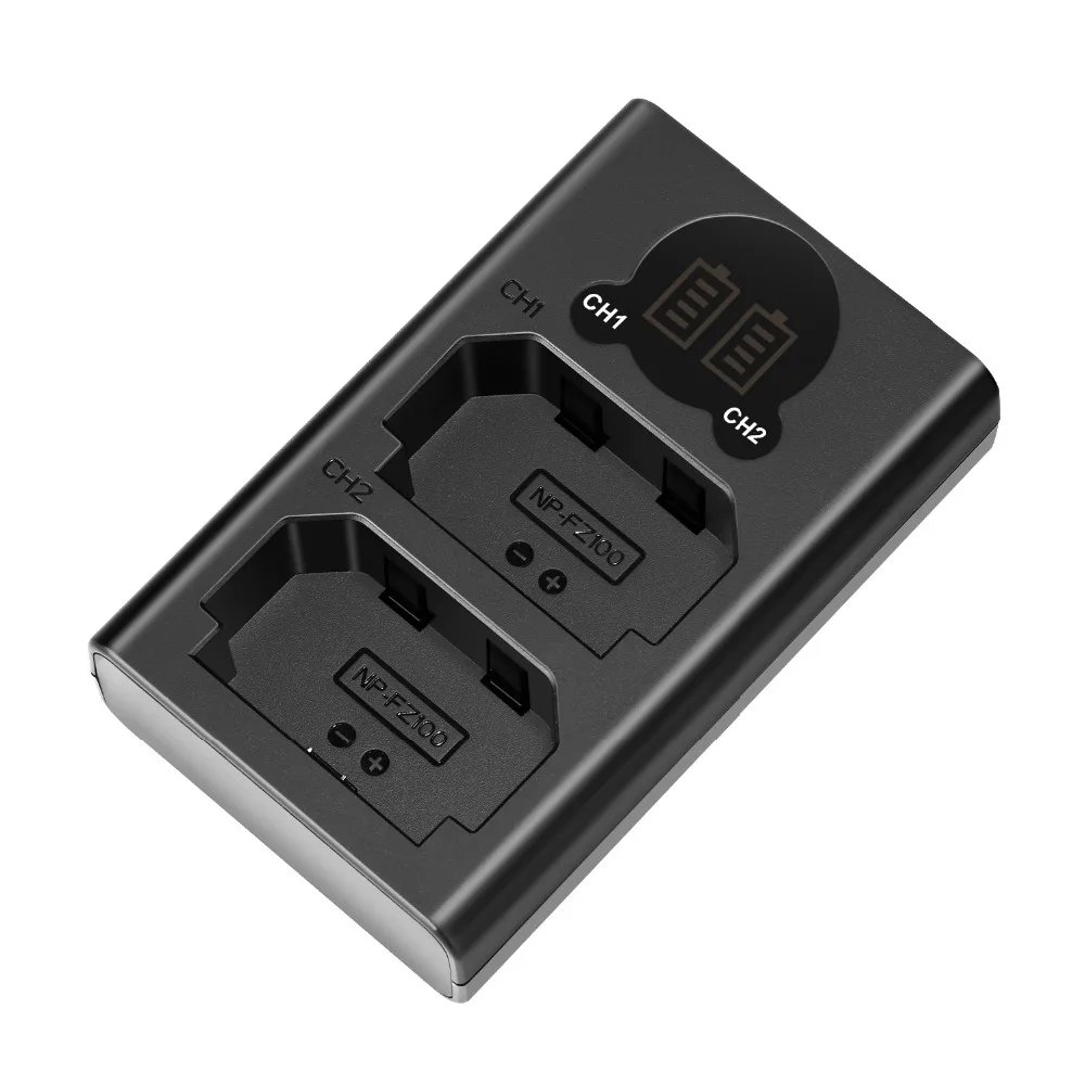 Neewer двойное зарядное устройство USB для Sony NP FZ100 Battery совместимое с камерами A9 A7III