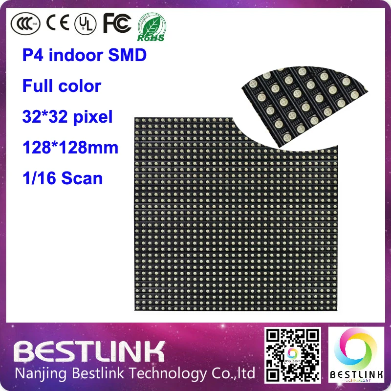 P4 крытый SMD RGB Полноцветный СВЕТОДИОДНЫЙ модуль Индикации высокое разрешение