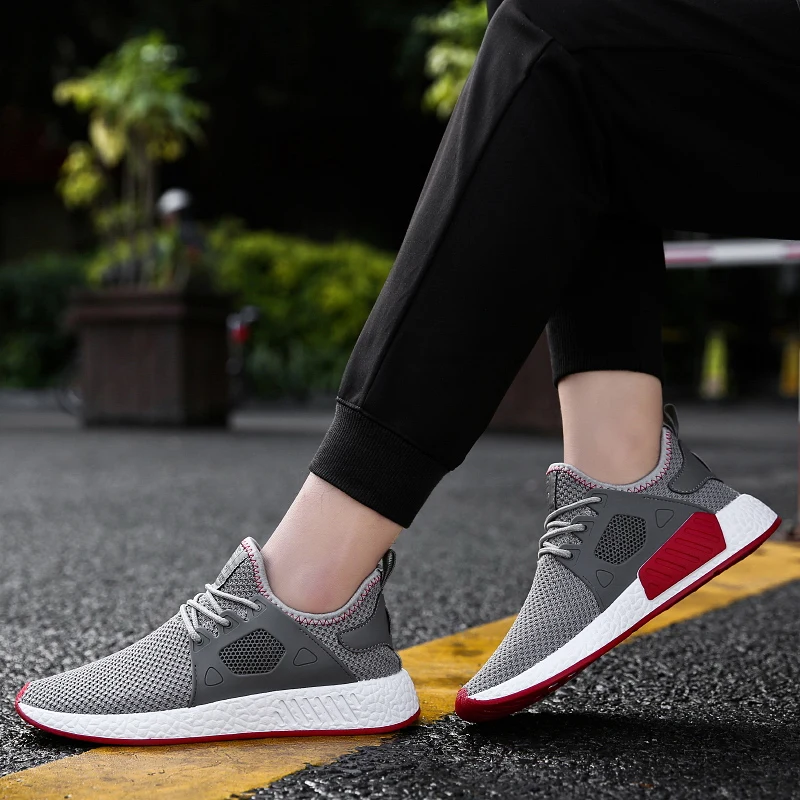 TRAANO Mesh Men Sneakers Casual Shoes For Lace-Up Male Footwear Spring Summer Breathable Comfortable CC-002 | Обувь