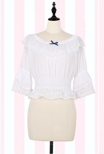 white shirt JSK блестящие звезды Лолита платье Градиент JSK звезда синий Девушки Твердые Необычные платья Кружева Гофрированный складчатый платье с рубашкой комплект - Цвет: white shirt