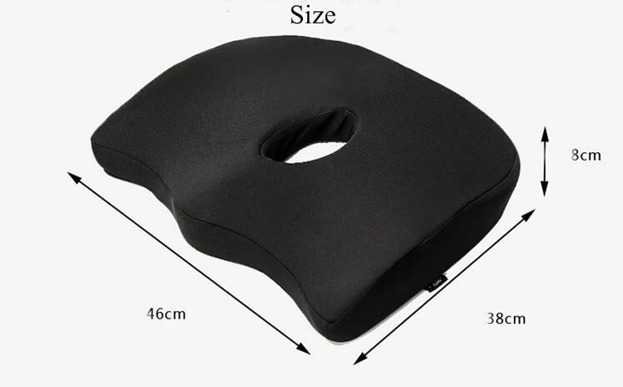 Подушка из пены с эффектом памяти Coussin подушка для копчика ортопедическая конструкция для снятия боли в спине и хвостовой кости Нескользящая ручка
