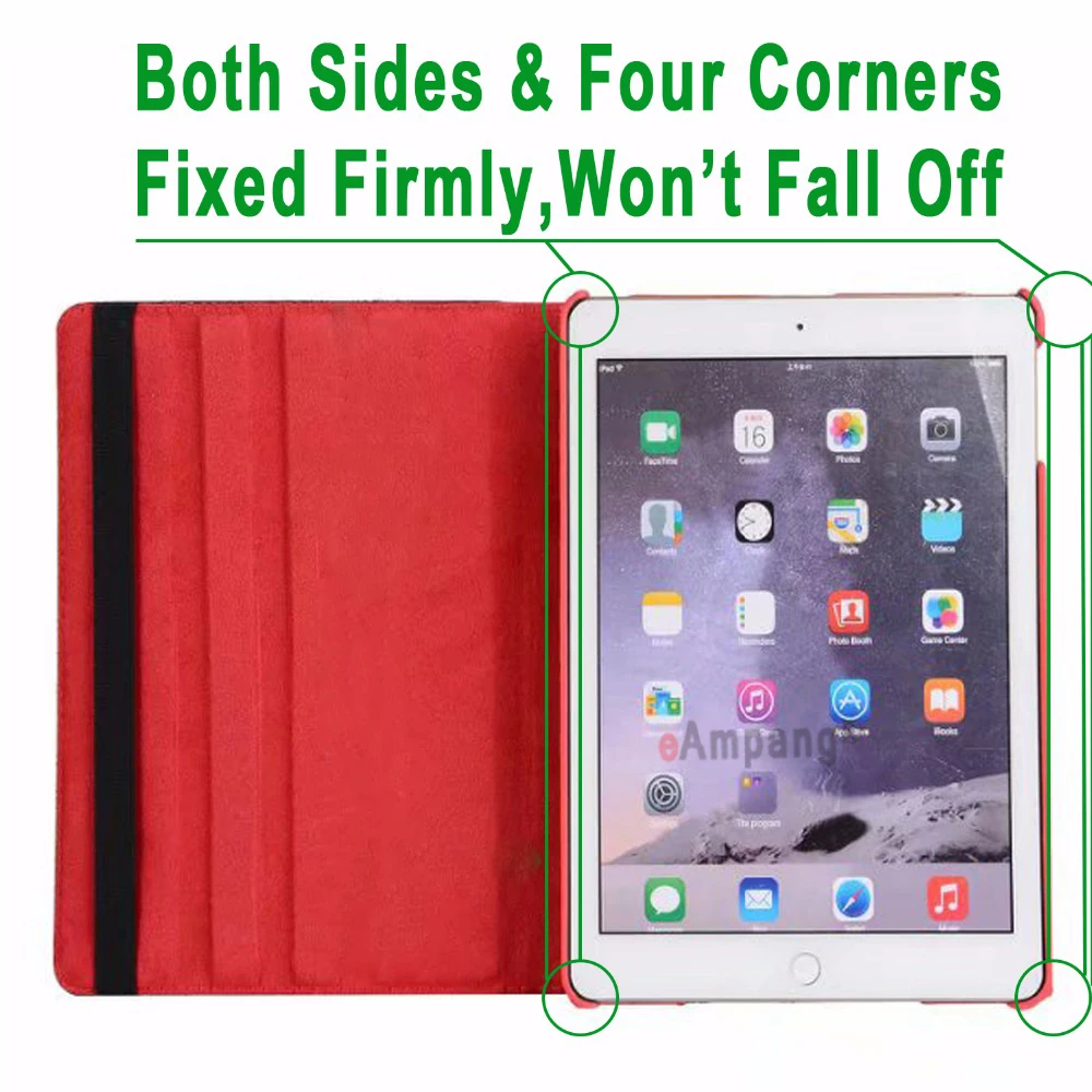 Чехол для iPad 9 7 2018 2017 10 2 2019 7th 5th 6th поколения Air 1 Air2 Smart Cover 360 Вращающийся Цветок