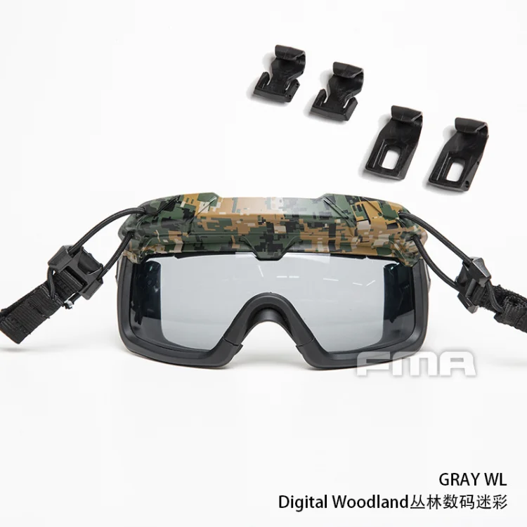 Tactical Helmet Safety Goggles GRAY Tactical riot goggles FOR all ARC guides with OPS-CORE specs Helmet - Цвет: DW
