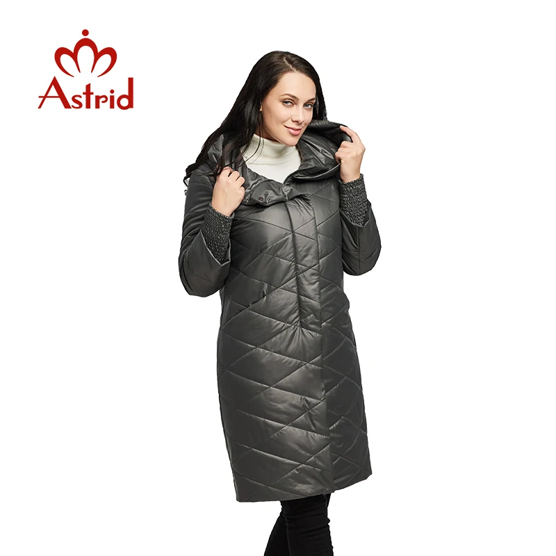 Астрид женское пальто весна Для женщин Средний Длина парка высокого качества