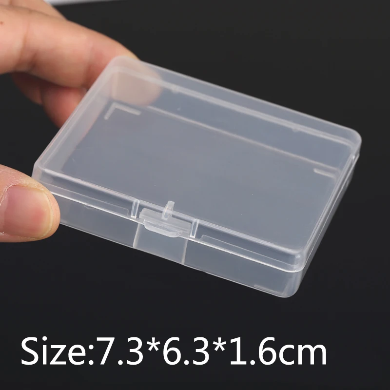 

Thick Transparent Plastic Small square Boxes Packaging Storage Box With Lid for jewelry box, Accessories Finishing Box