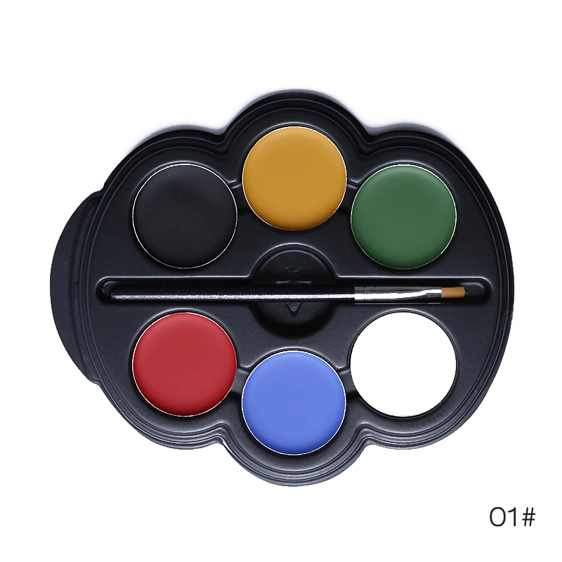 Popfeel брендовая Радужная краска для тела цветная неоновая УФ-краска лица Палитра