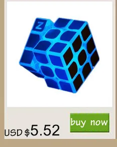 QiYi профессиональный 5*5*5 6,2 см пластик черный/белый/Stickerle профессиональная скорость магический куб образовательные головоломки для детей игрушки