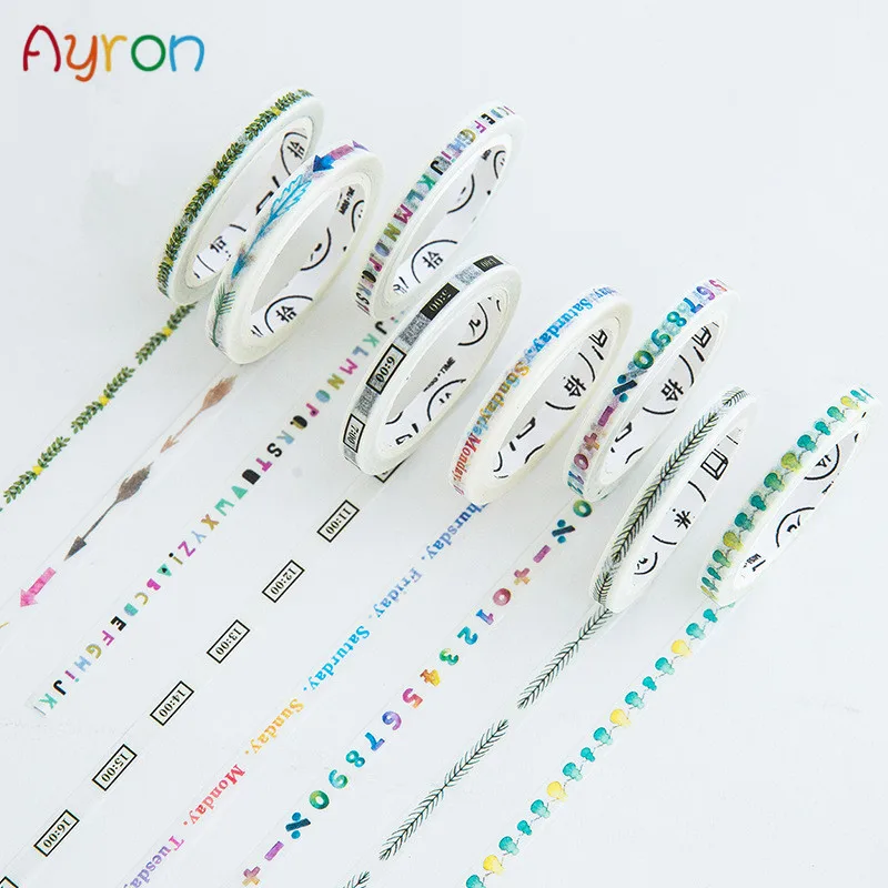 Лента Ayron 1 шт. 5 мм * 7 м Сверхтонкая многофункциональная японская набор