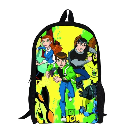 16 дюймов Ben 10 Ben Tennyson Heatblast рюкзак для подростков мальчиков школьные рюкзаки детские школьные сумки Детская сумка Mochila