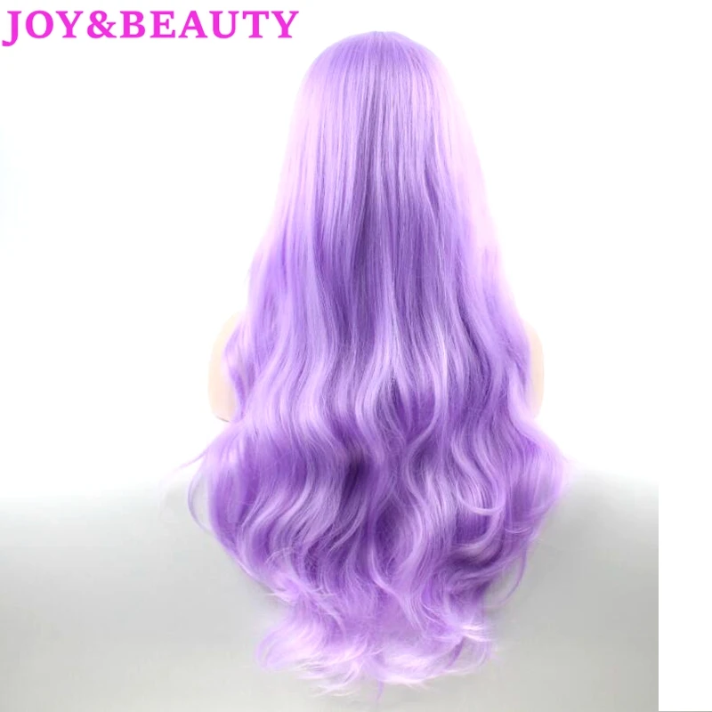 Парики из синтетических волос JOY & BEAUTY матовые и фиолетовые длинные волнистые