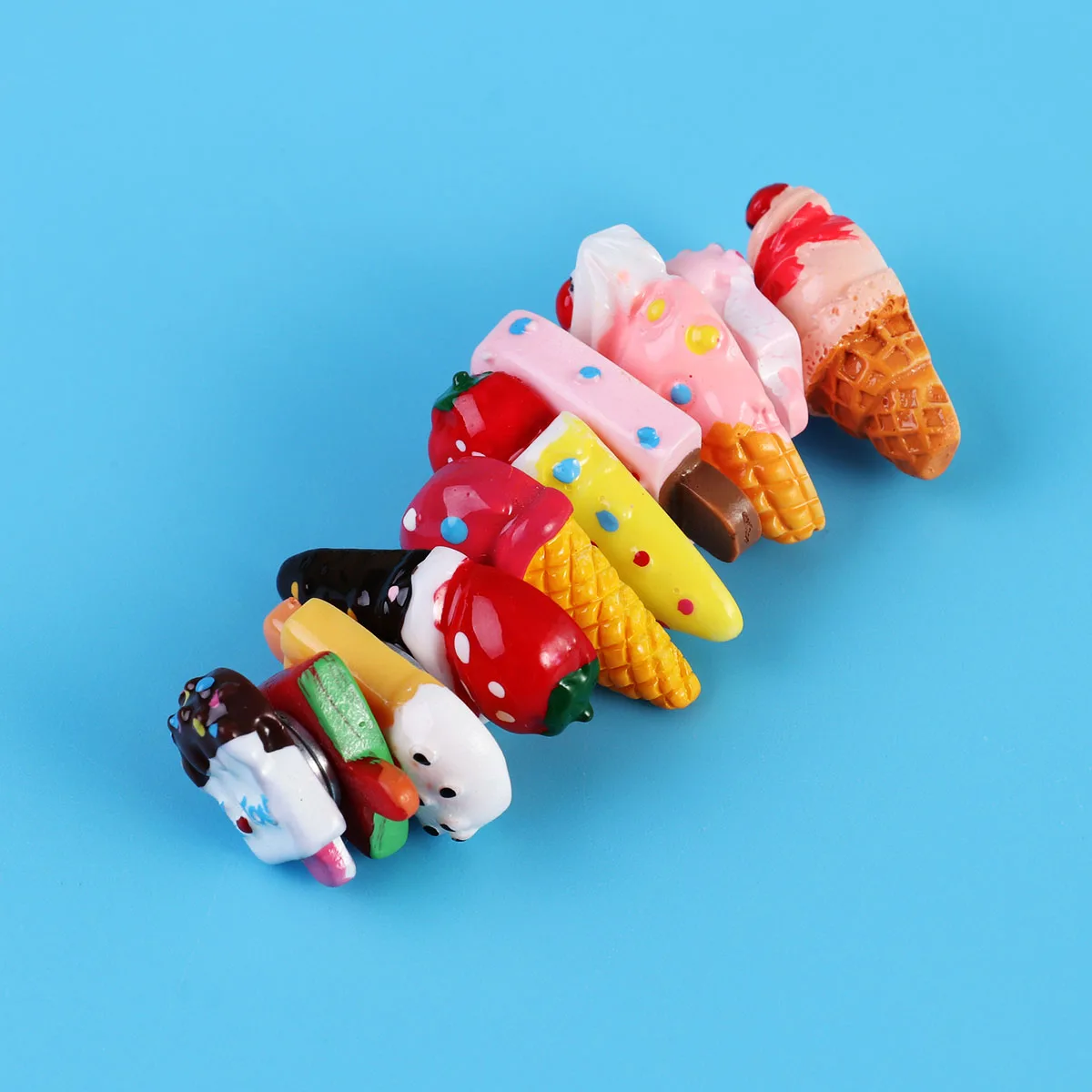 10 шт. магнитные Мультяшные Стикеры для мини мороженого в холодильнике