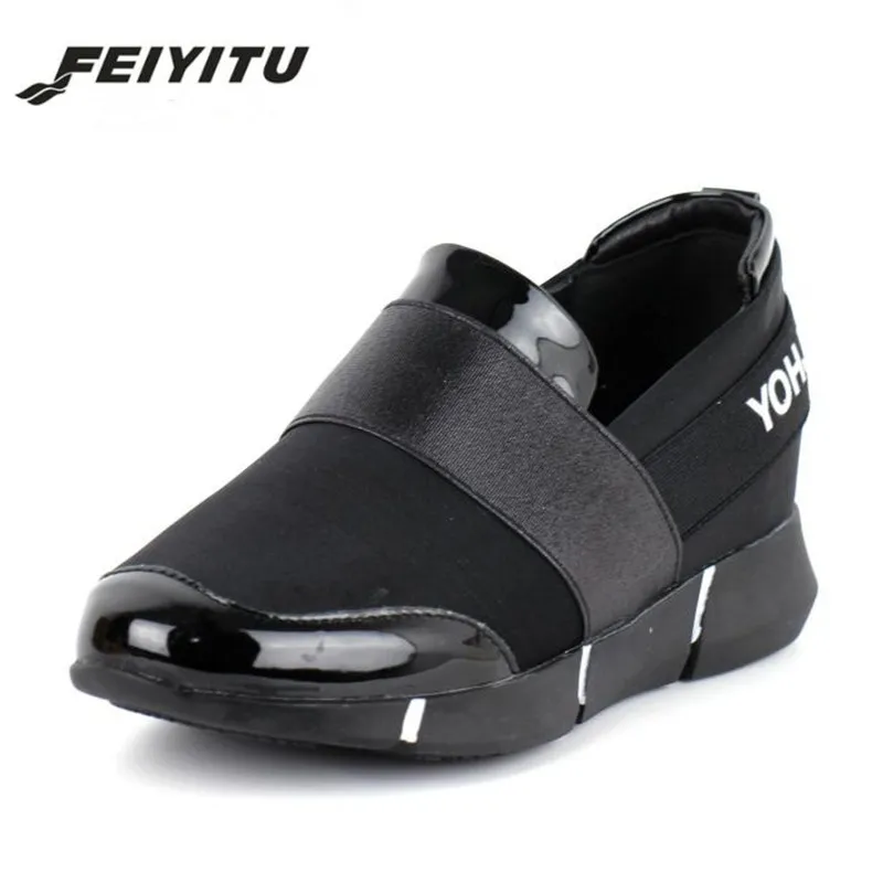Женские повседневные Лоферы FeiYiTu дышащие летние туфли на плоской подошве женская