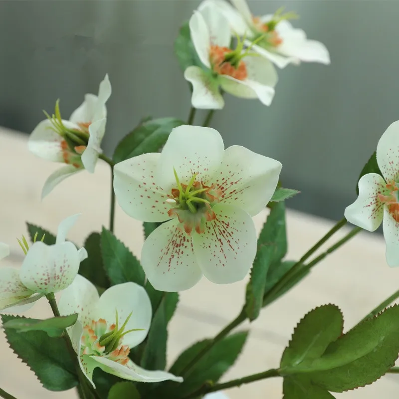 3D имитация на Рождество Роза Африканский пустынный цветок искусственный