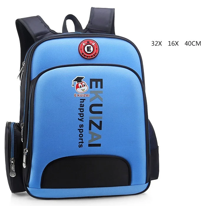blue32x16x40 cm Водонепроницаемый нейлон школьные сумки для подростков мальчиков девочек большой емкости Детский Школьный Рюкзак Книга сумка Mochila школьный - Цвет: blue32x16x40 cm