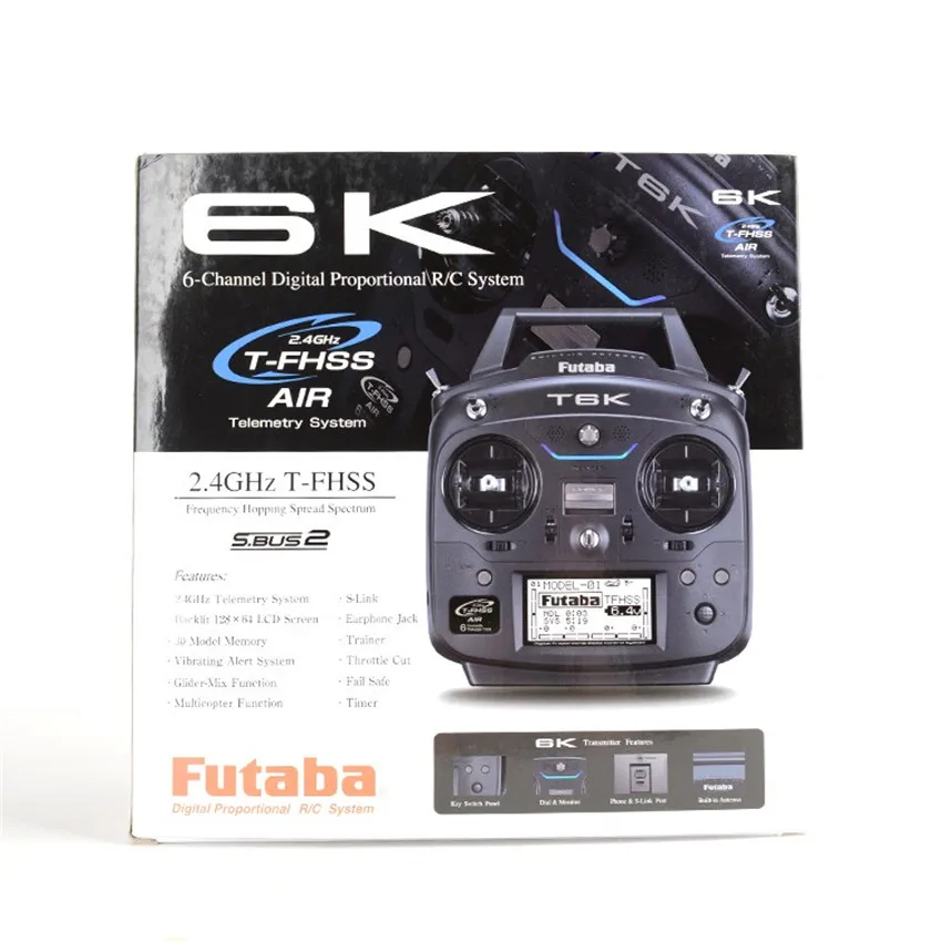 Futaba T-FHSS Air 2,4 Ghz 6CH S. Bus передатчик T6K 6J обновленная версия с R3006SB приемником для радиоуправляемого дрона с фиксированным крылом