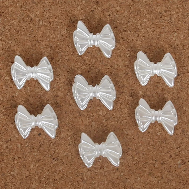 3 size ABS Resin Imatation Pearl Beads 60-300pcs Flat Back Round Bow For Jewelry Crafts Making | Дом и сад